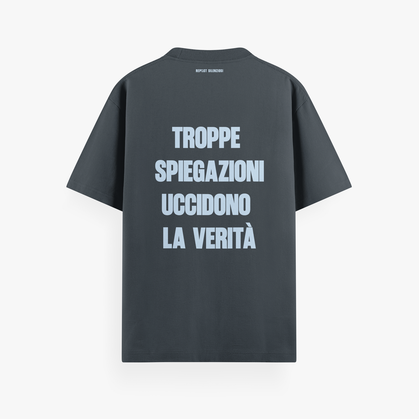 t-shirt "troppe spiegazioni”