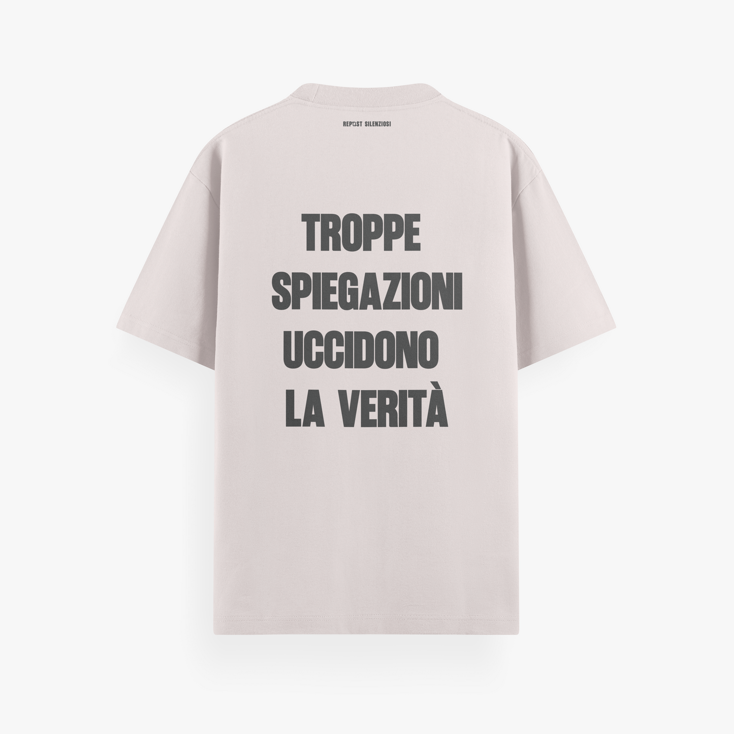 t-shirt "troppe spiegazioni”