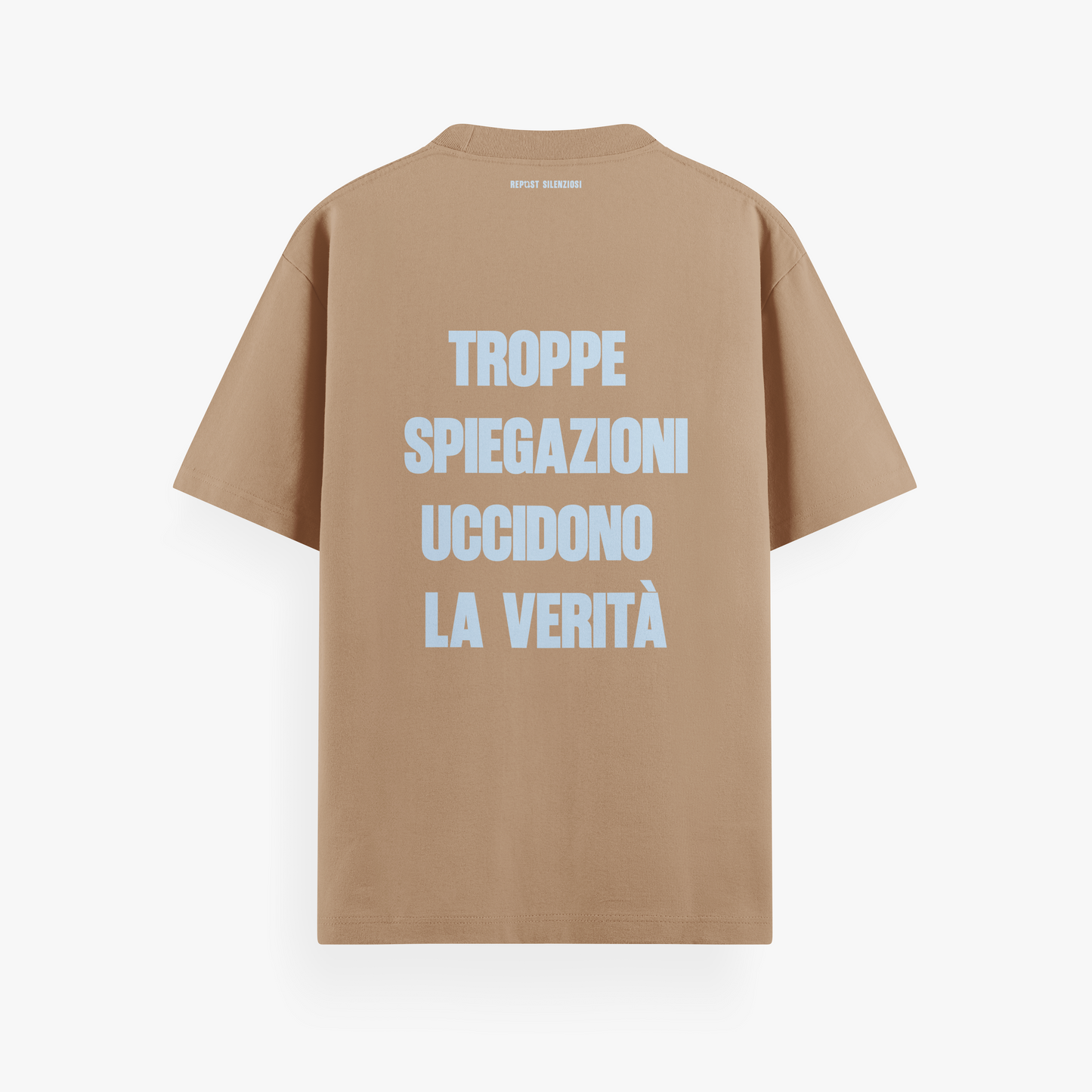 t-shirt "troppe spiegazioni”