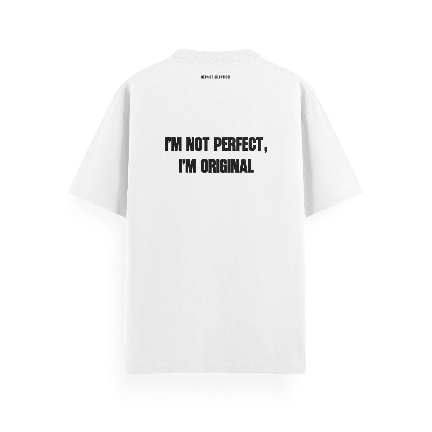 t-shirt "i’m not perfect, i’m original”